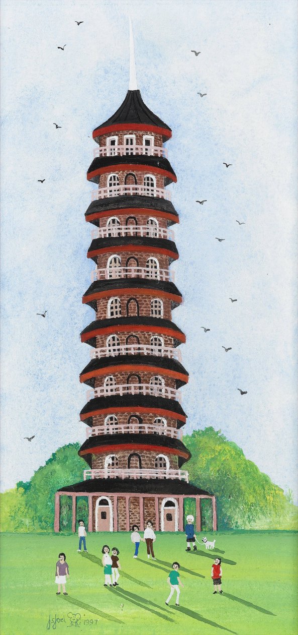 Pagoda de Kew, 2009 (Gouache sobre papel) de Judy Joel