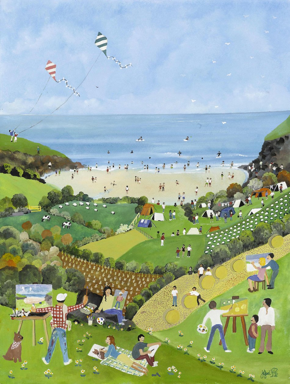 Placeres de verano, 2009 (Gouache sobre papel) de Judy Joel