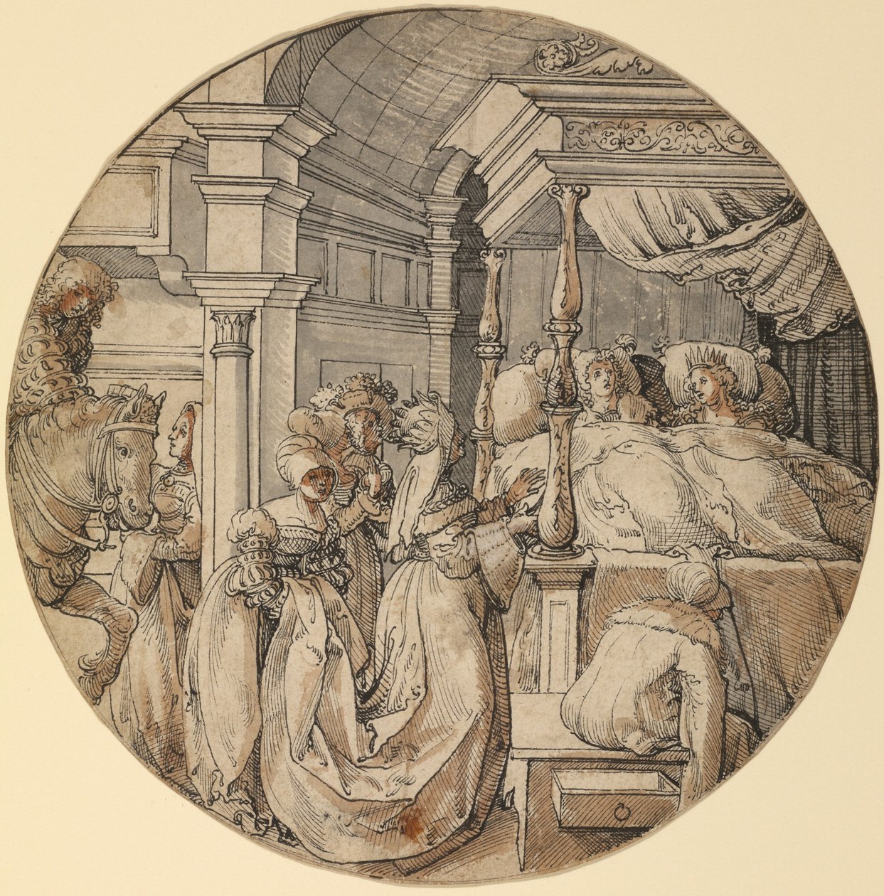 Escena nupcial de Jörg Breu the Elder