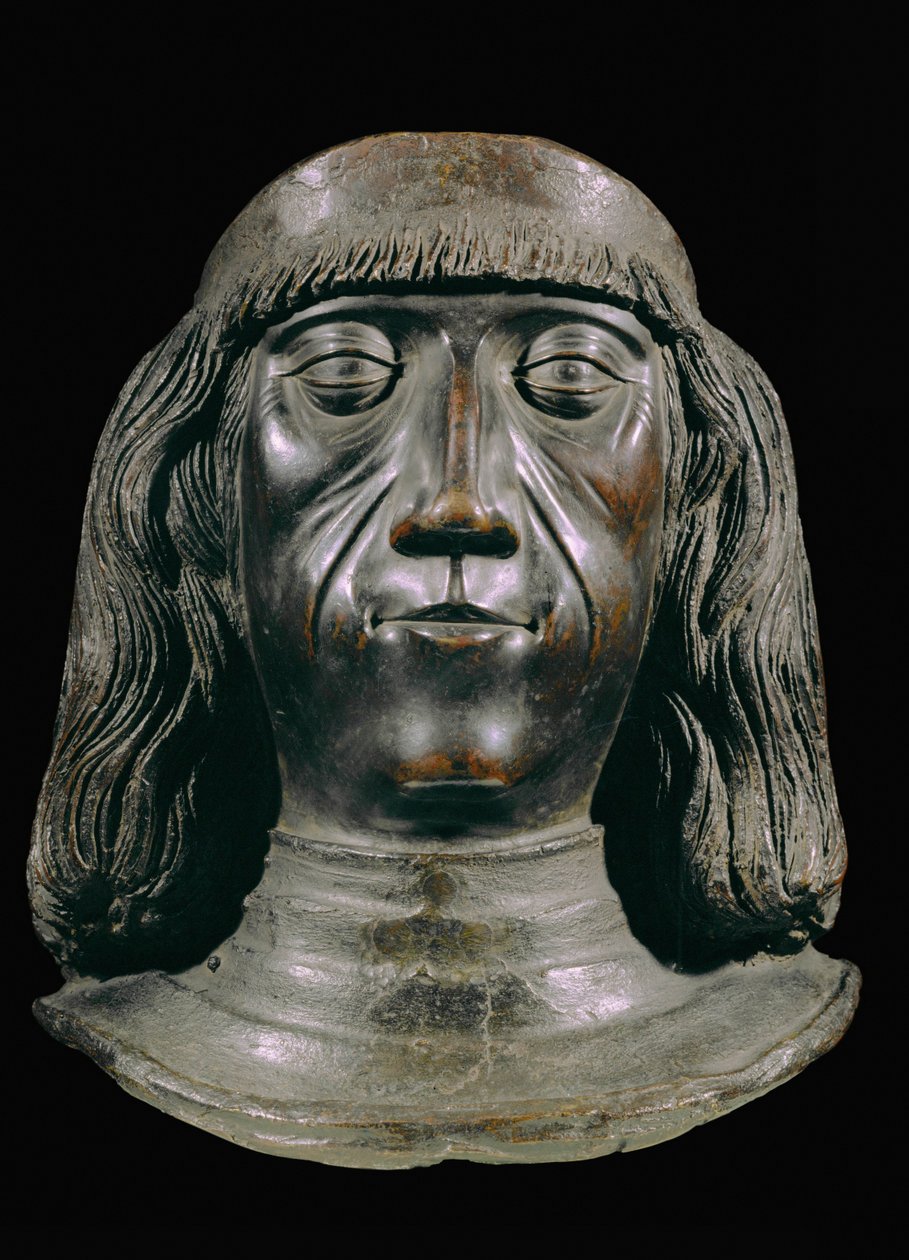 Busto de bronce del emperador Maximiliano I ... (bronce) de Jörg Muskat