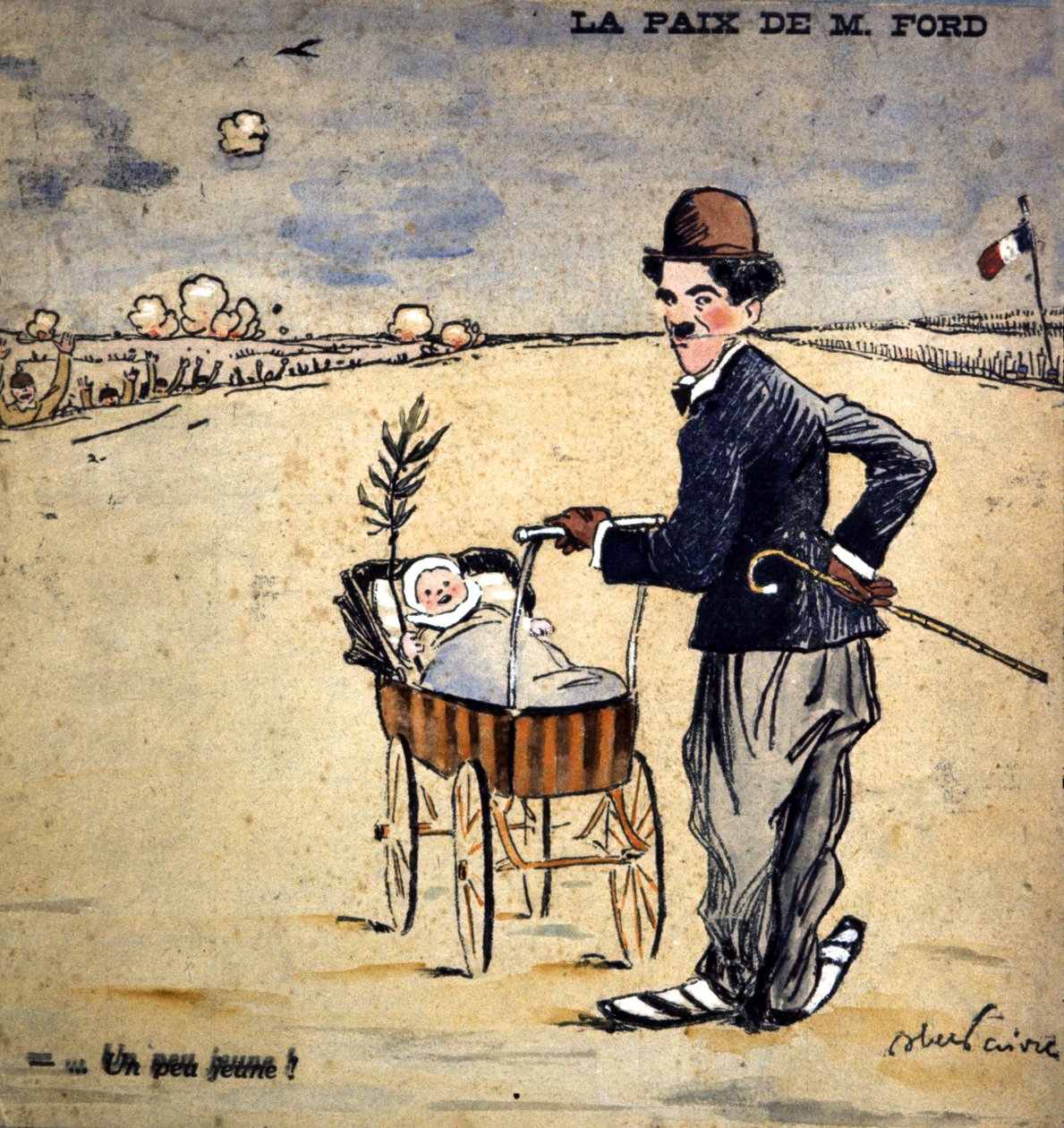 La paz de M. Ford, 1917 de Jules Abel Faivre