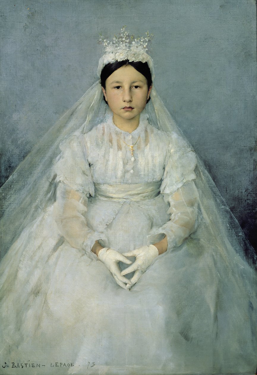 El Joven Comulgante, 1875 de Jules Bastien Lepage