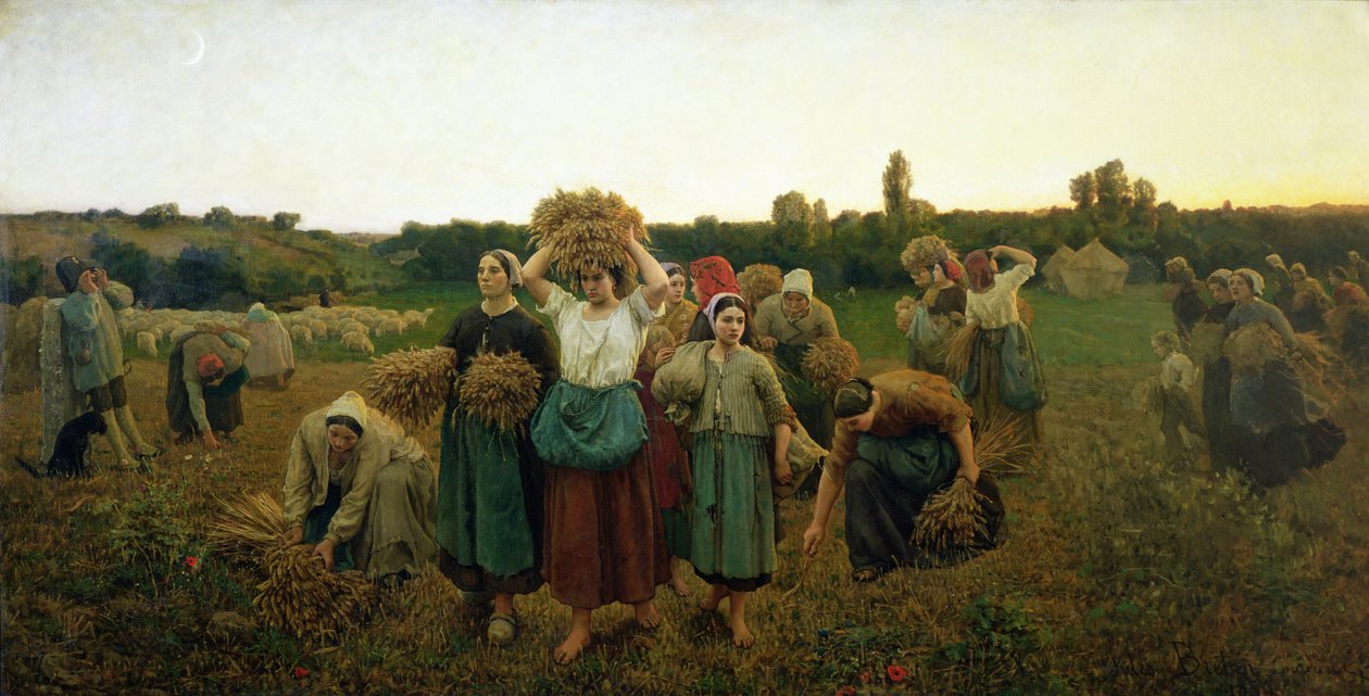 Llamando a los espigadores, 1859 de Jules Breton