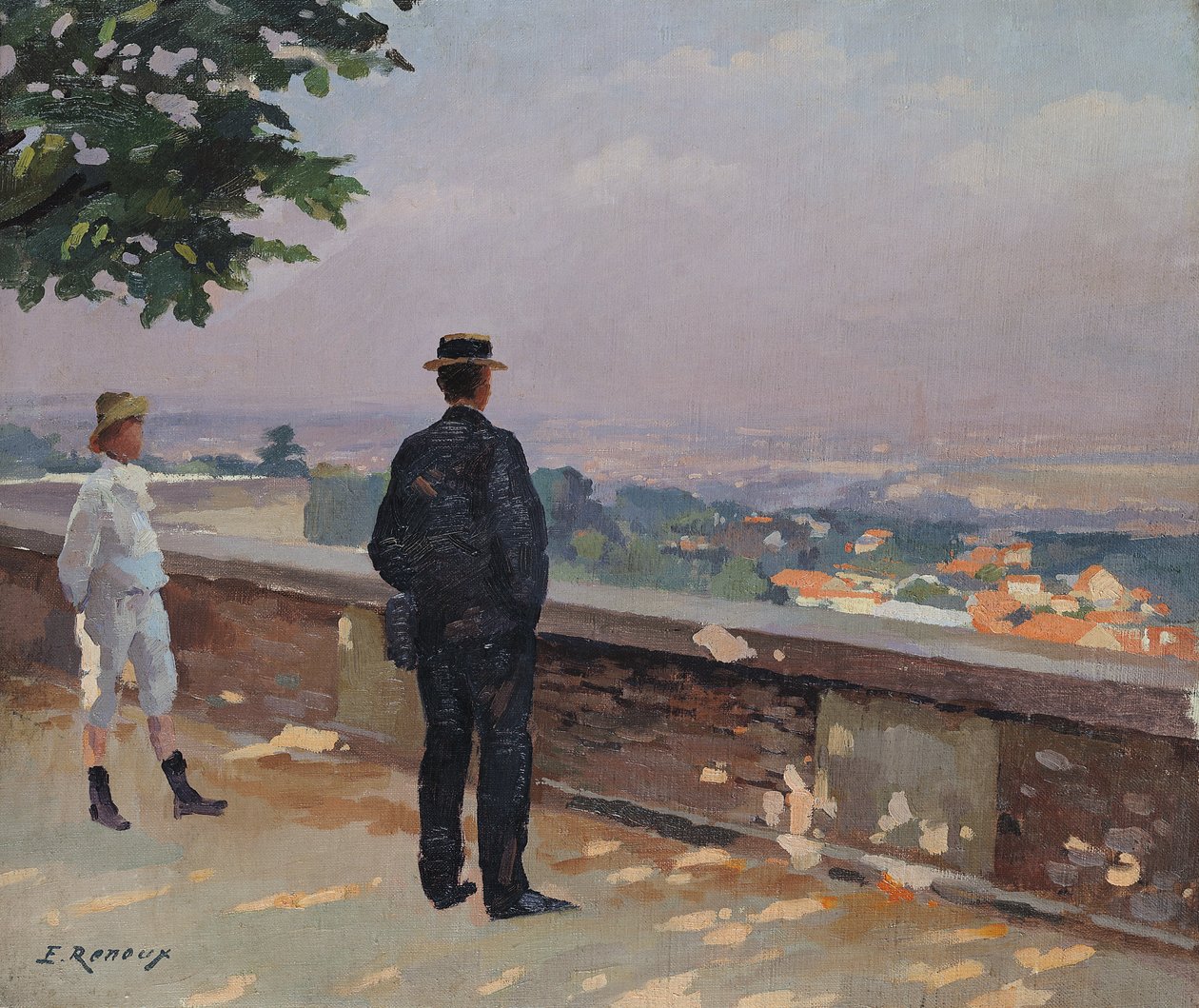 París desde el observatorio en Meudon de Jules Ernest Renoux