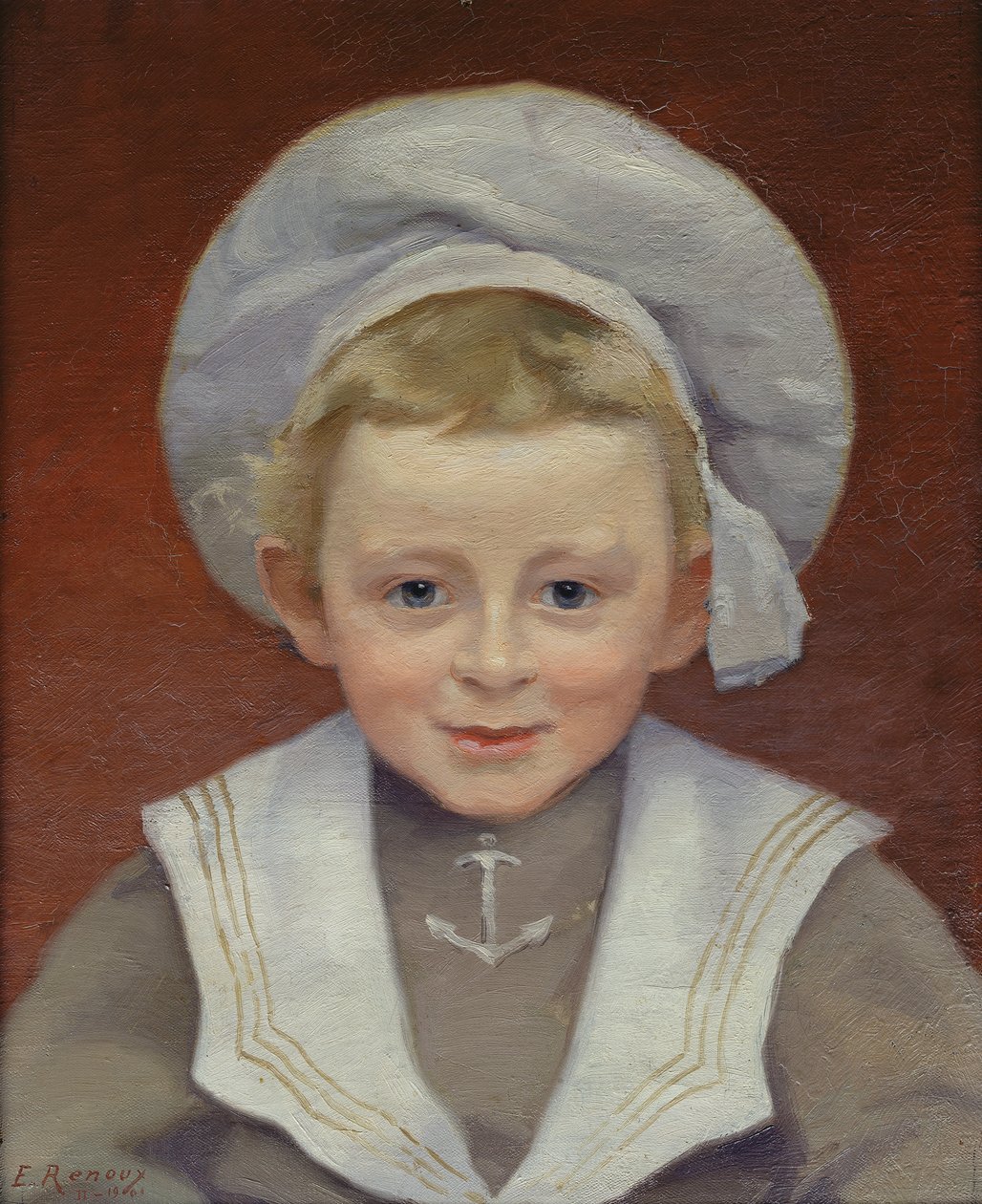 Retrato de Marcel en traje de marinero, febrero de 1901 de Jules Ernest Renoux