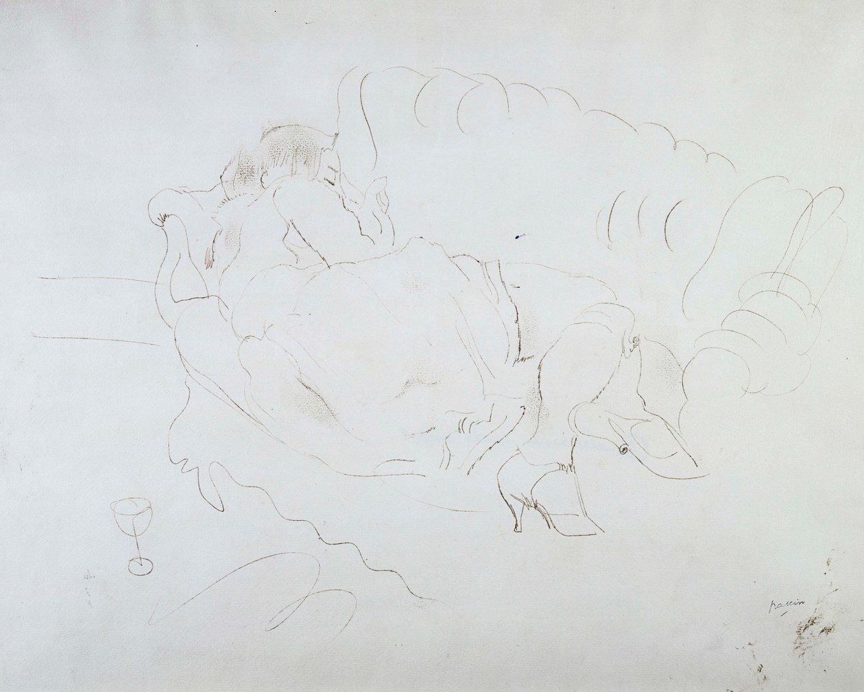 Americana Dormida de Jules Pascin
