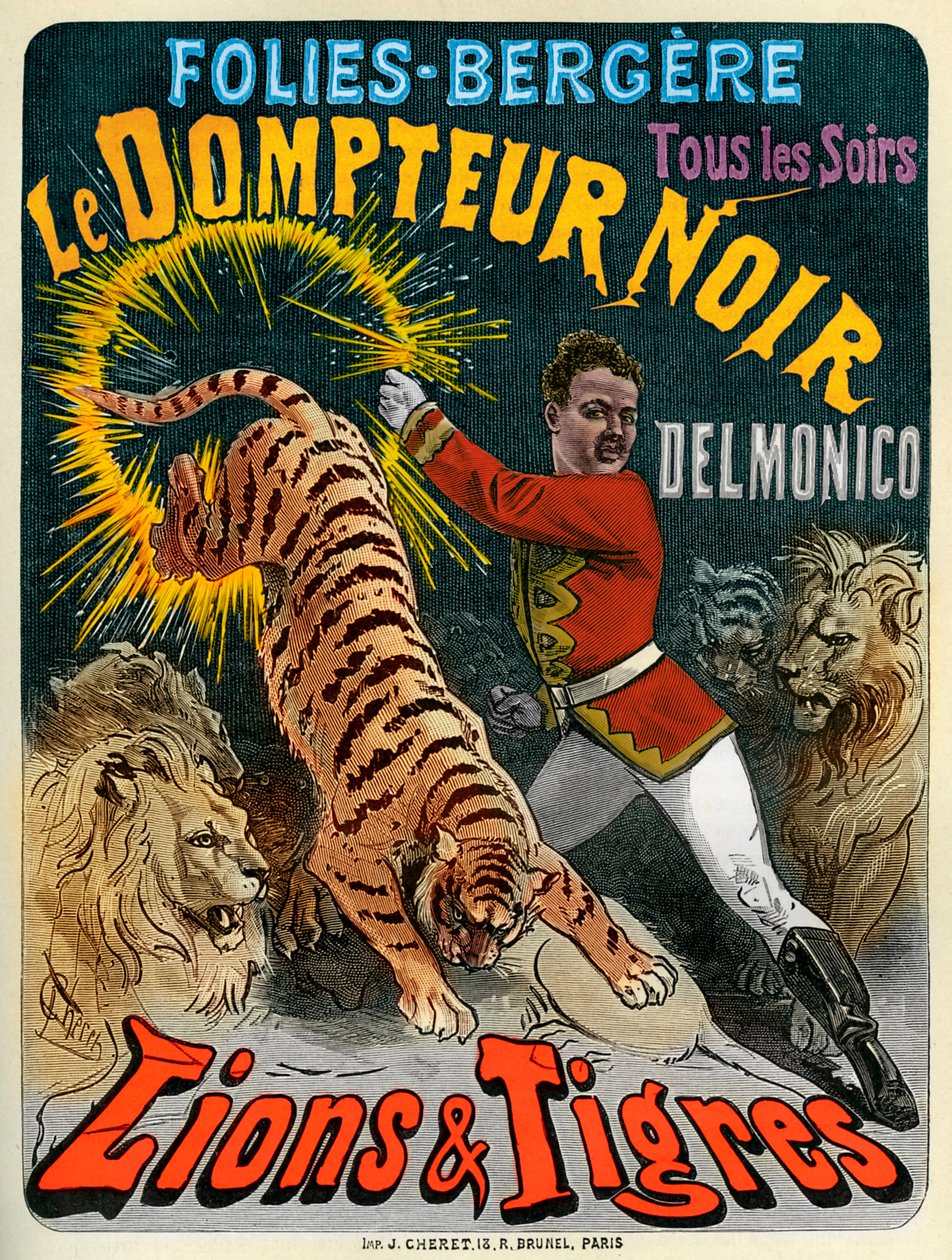 El domador negro - cartel para el Folies-Bergère de Jules after Cheret