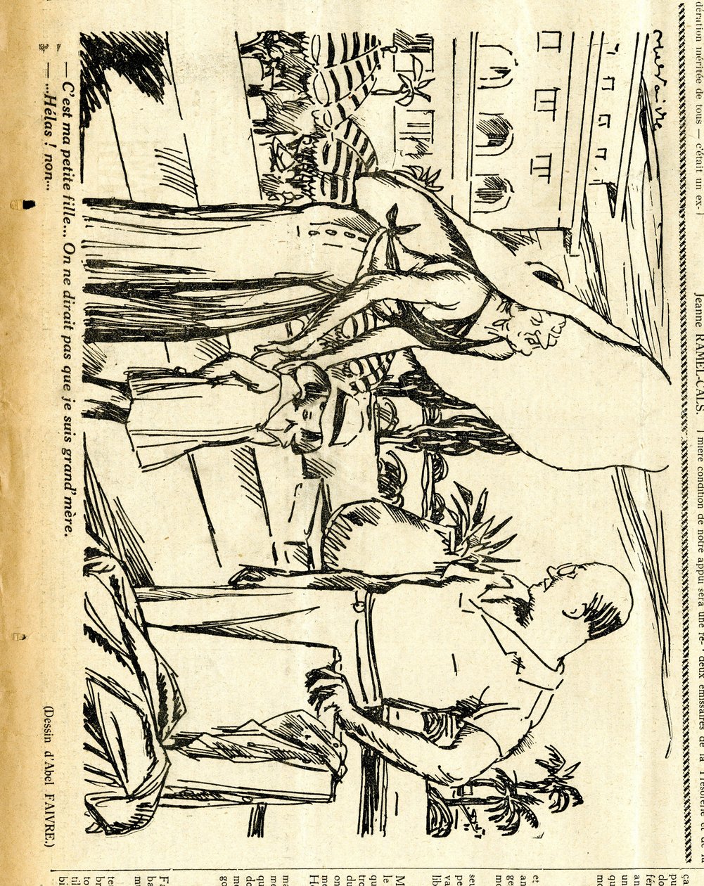 Candide, Satírico en N & B de Jules Abel Faivre