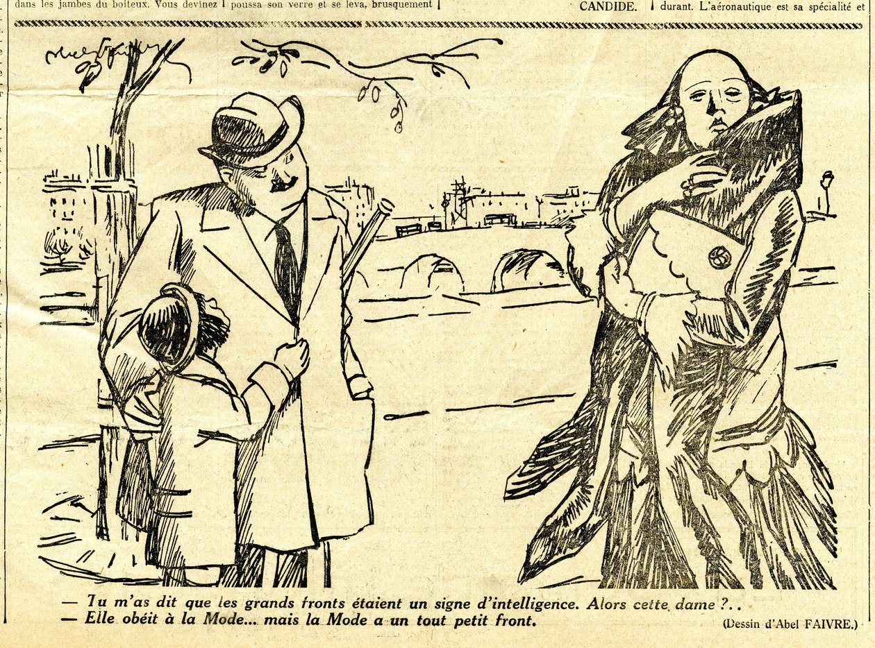 Cándido, Satírico en N & B de Jules Abel Faivre