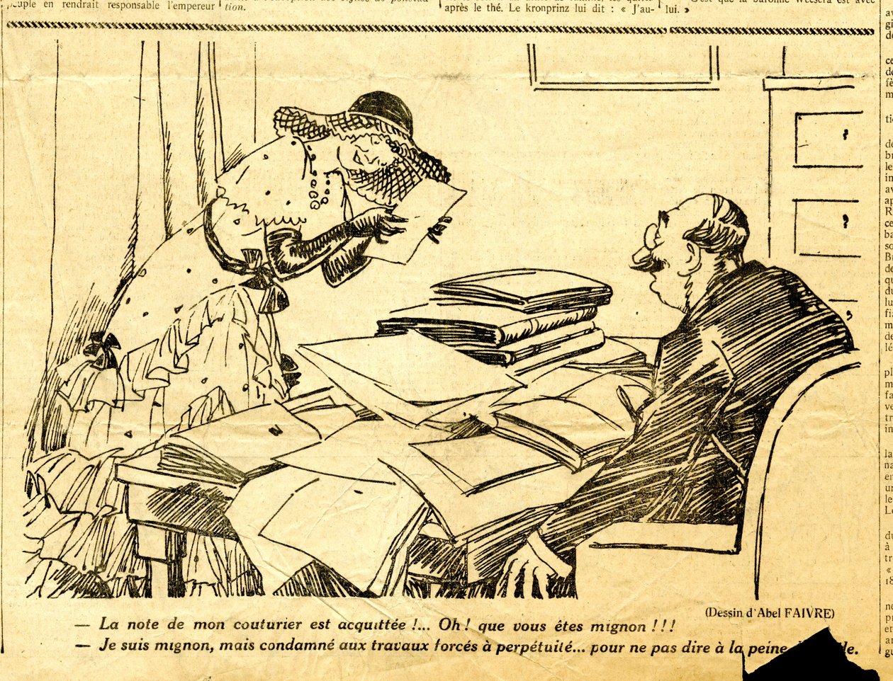 Cándido, Satírico en N & B de Jules Abel Faivre