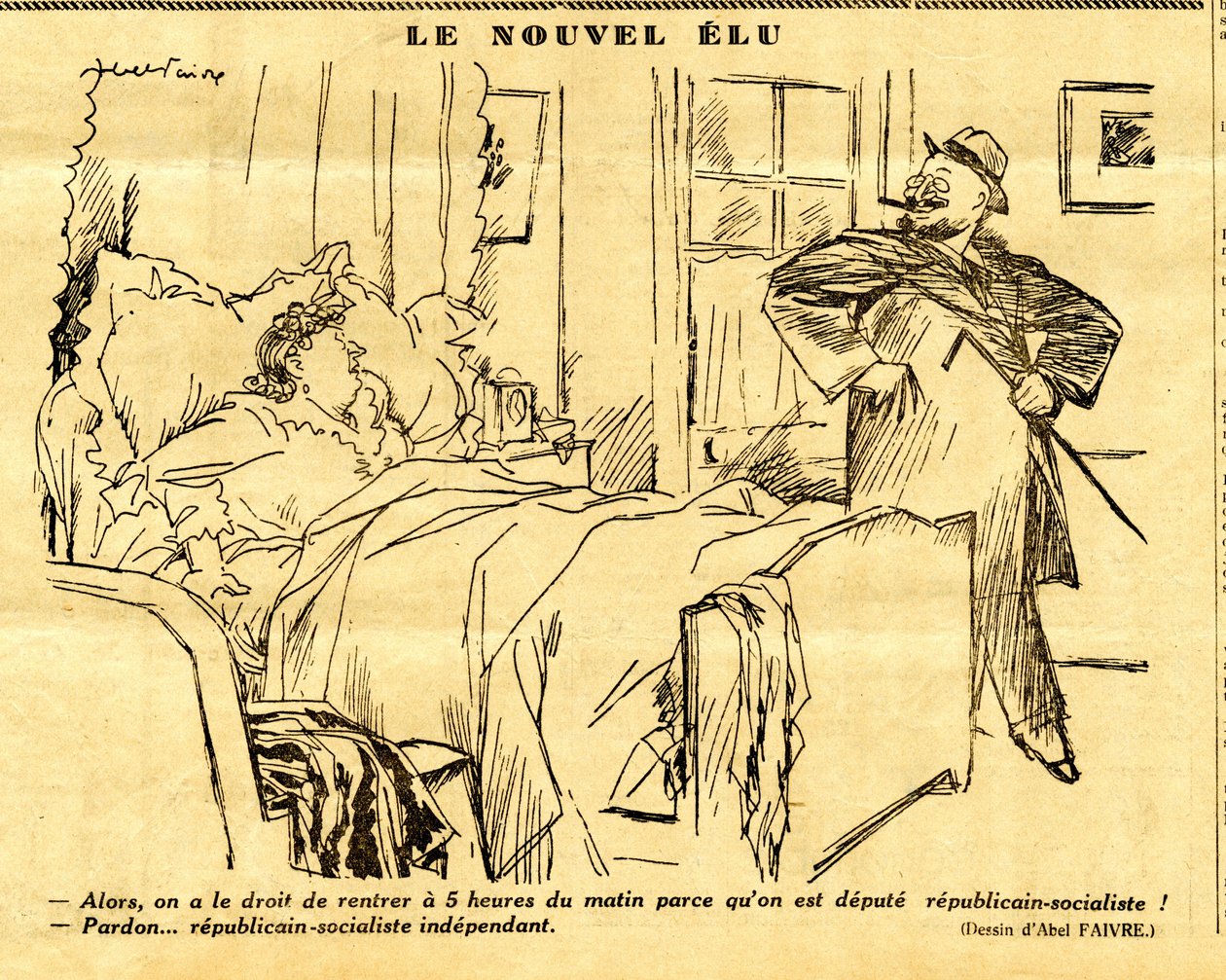 Cándido, Satírico en N & B de Jules Abel Faivre
