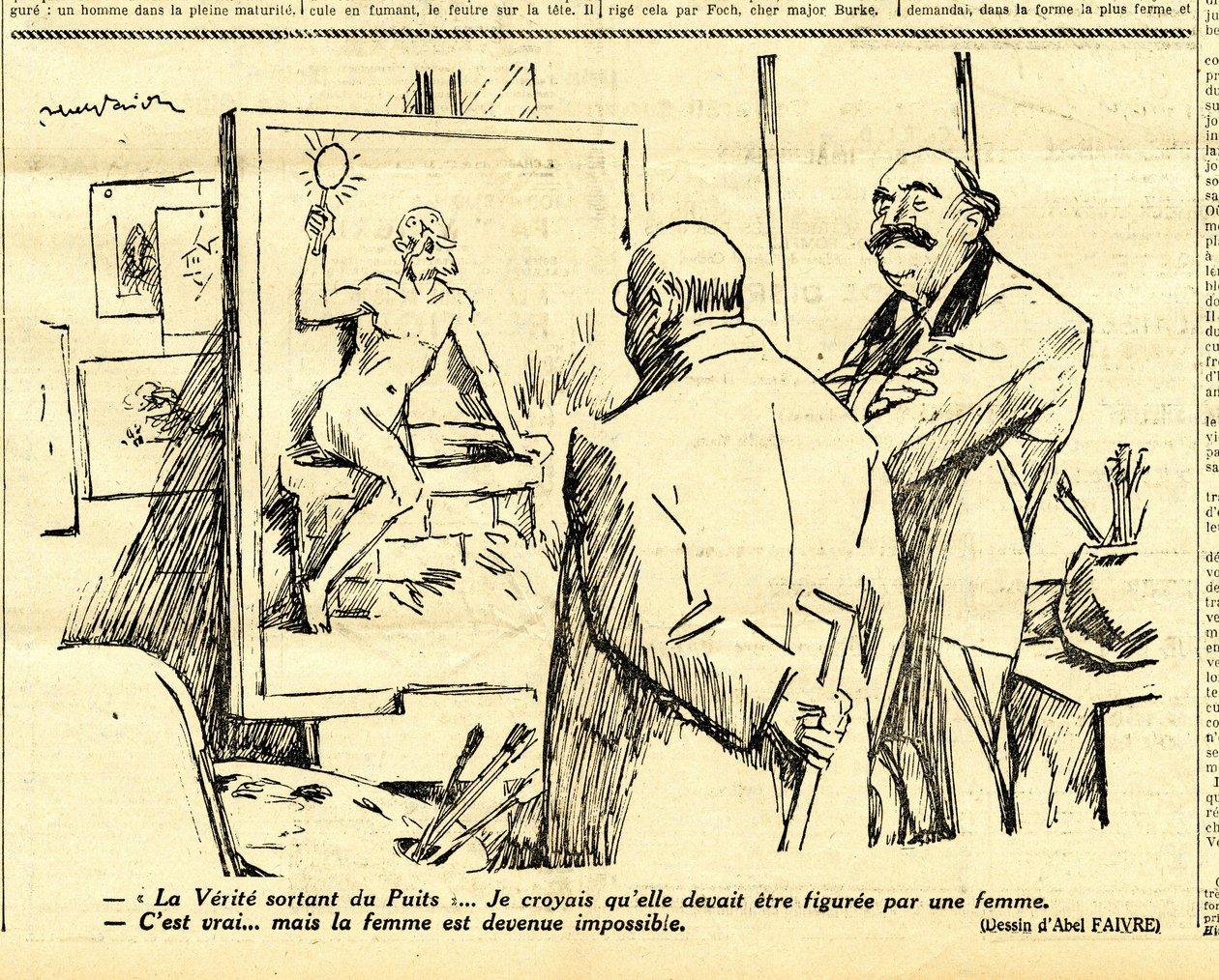 Candide, Satirique en N & B de Jules Abel Faivre