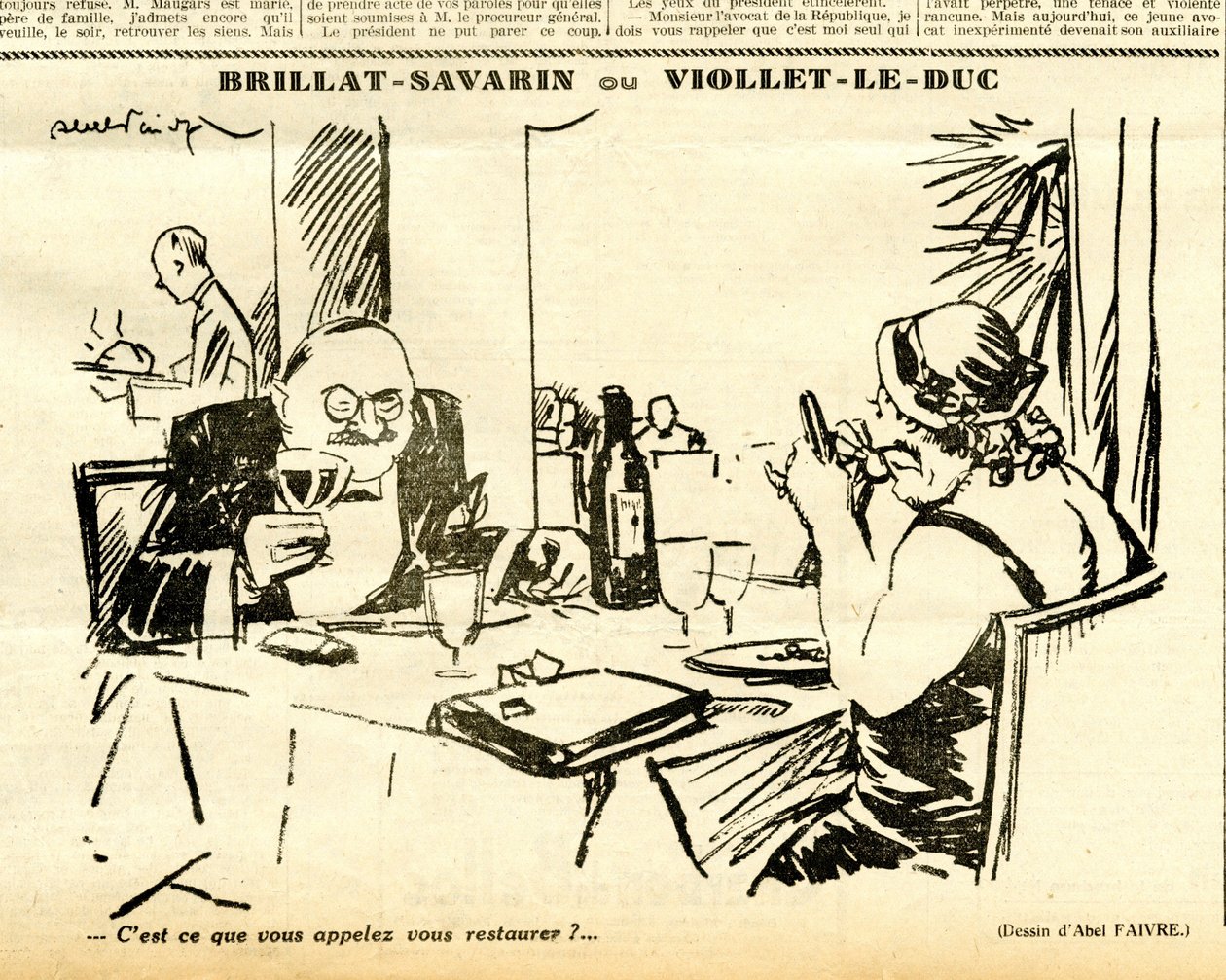 Candide, Satírico en N & B de Jules Abel Faivre