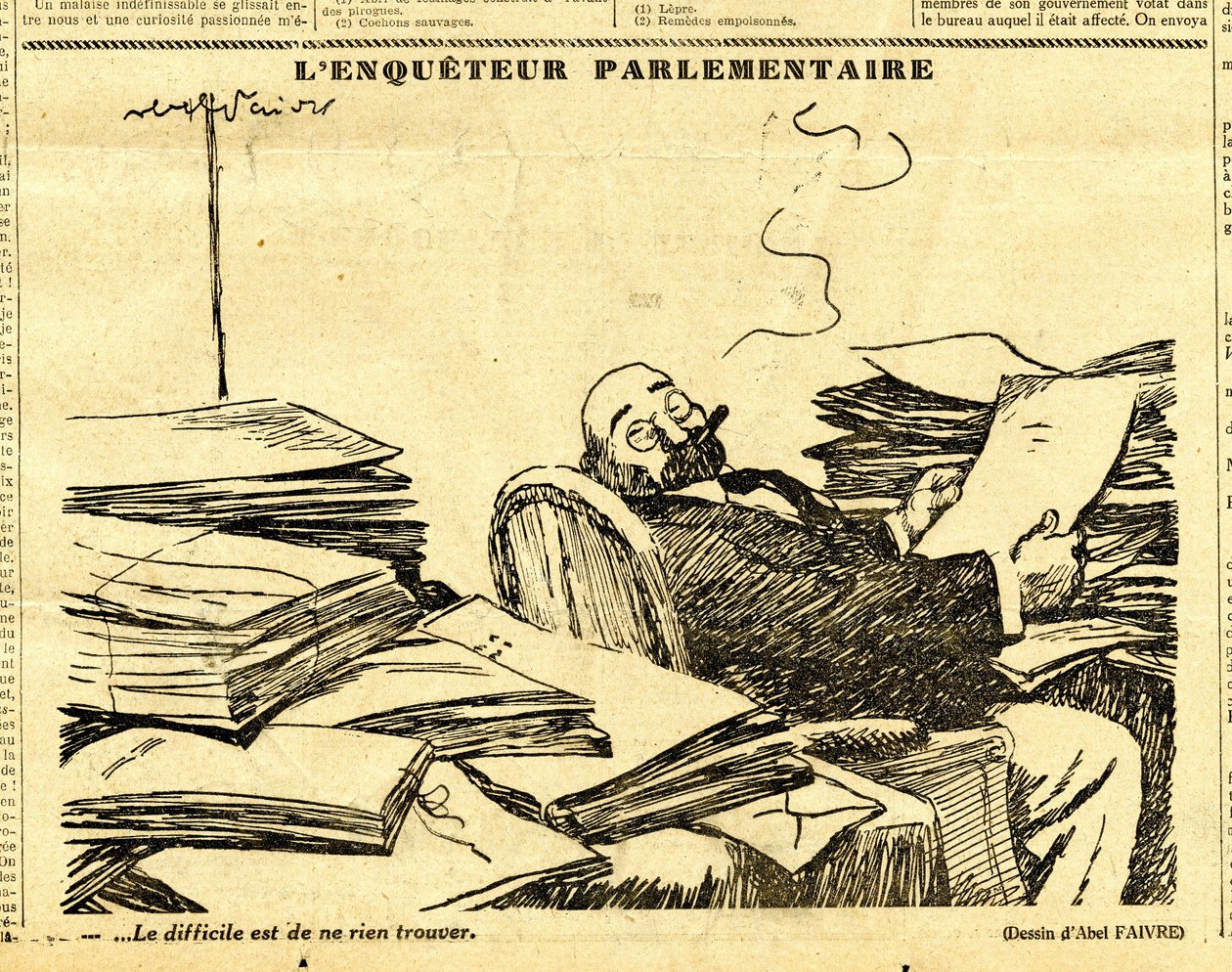 Candide, Satírico en N & B de Jules Abel Faivre