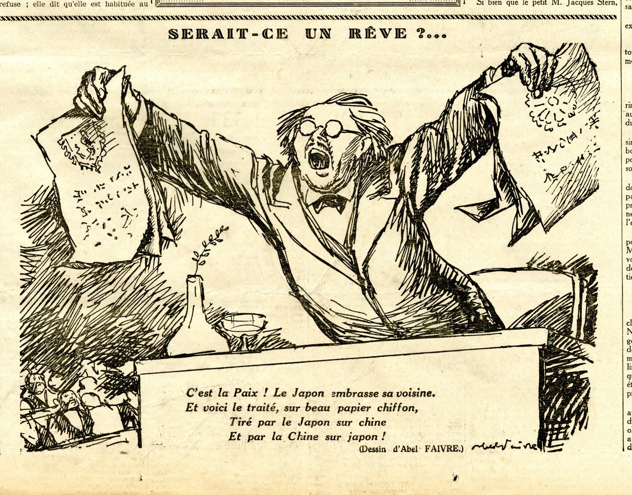 Candide, Satírico en N & B de Jules Abel Faivre