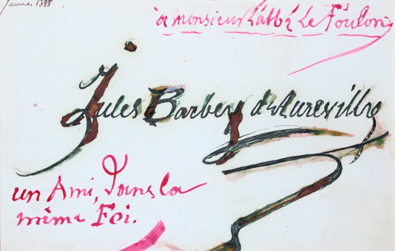 Firma de Jules-Amédée Barbey d