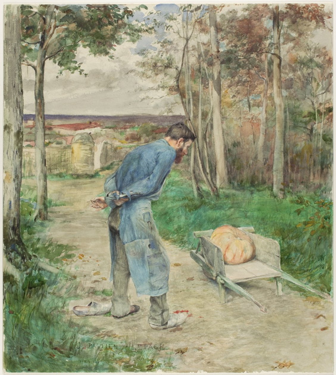 La bellota y la calabaza de Jules Bastien Lepage