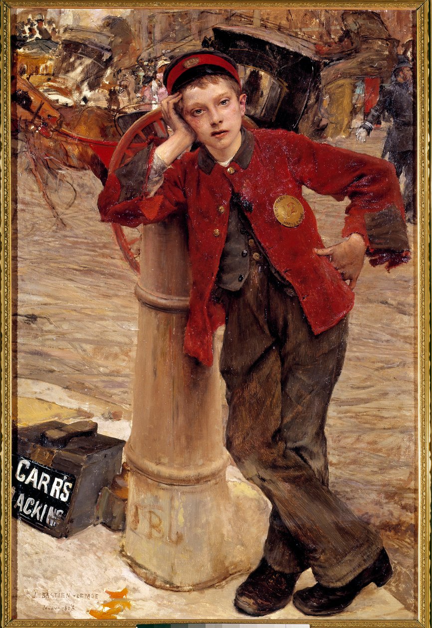 El pequeño limpiabotas inglés (pintura de Jules Bastien Lepage) de Jules Bastien Lepage