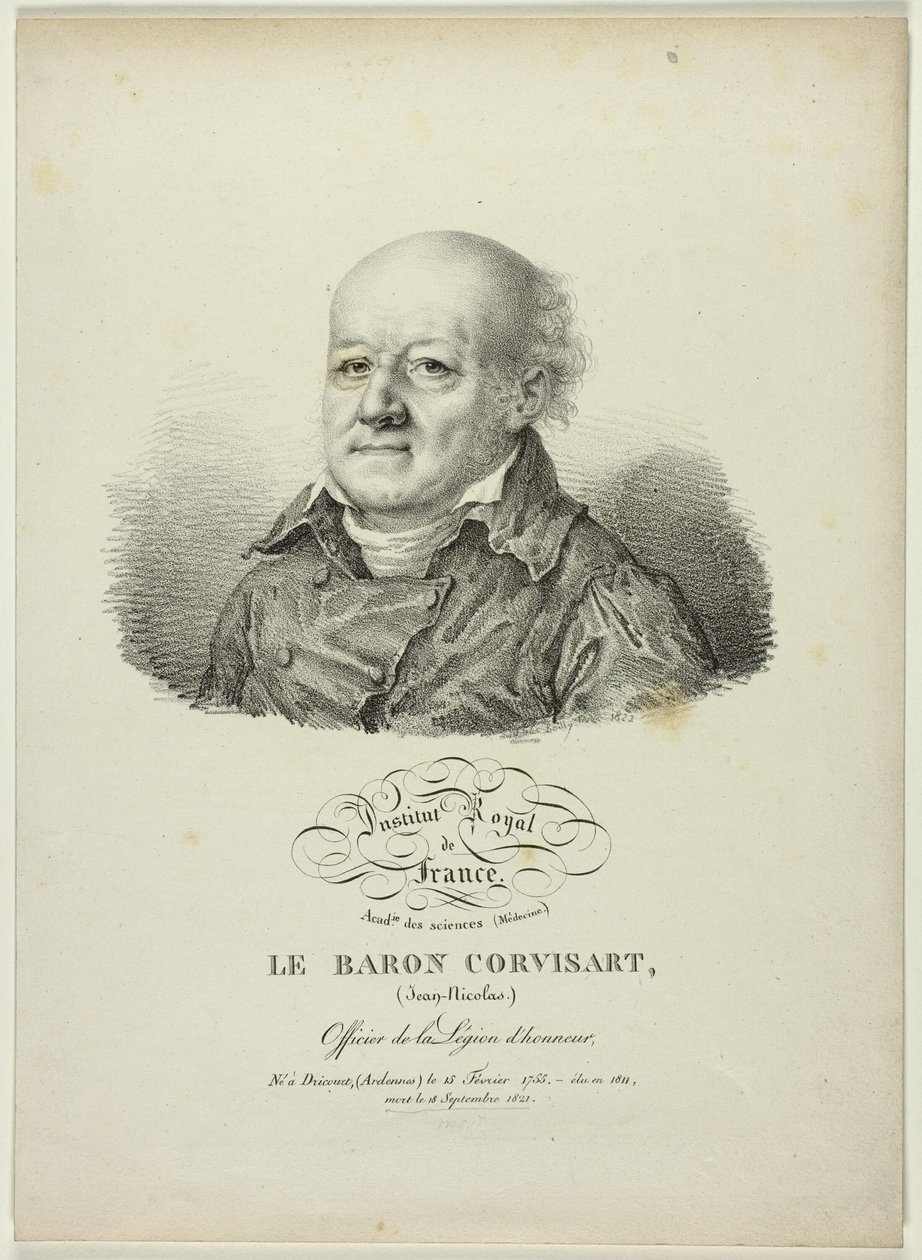 Retrato de Jean-Nicolas, barón de Corvisart de Jules Boilly