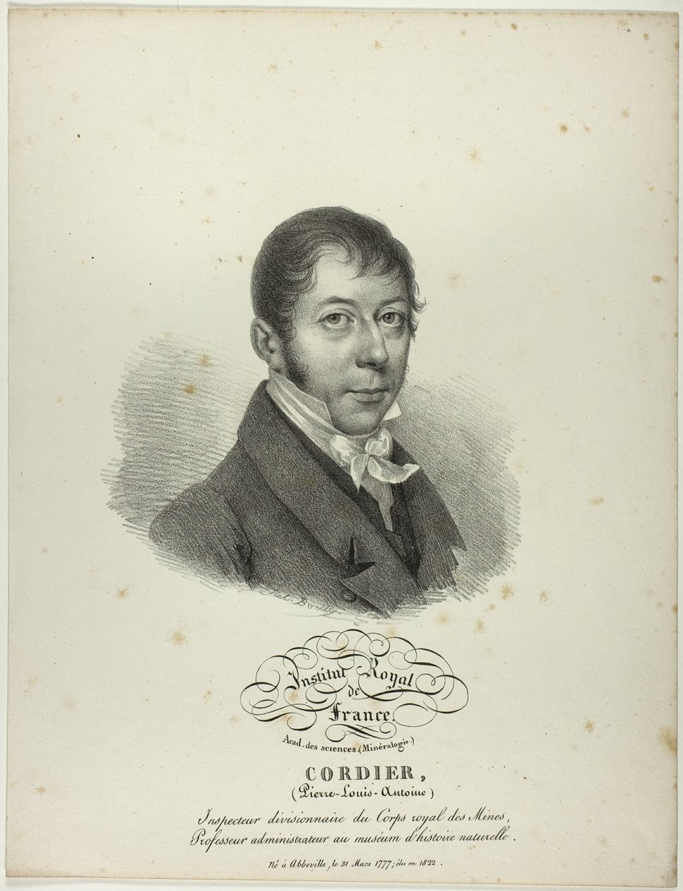 Retrato de Pierre-Louis-Antoine Cordier de Jules Boilly