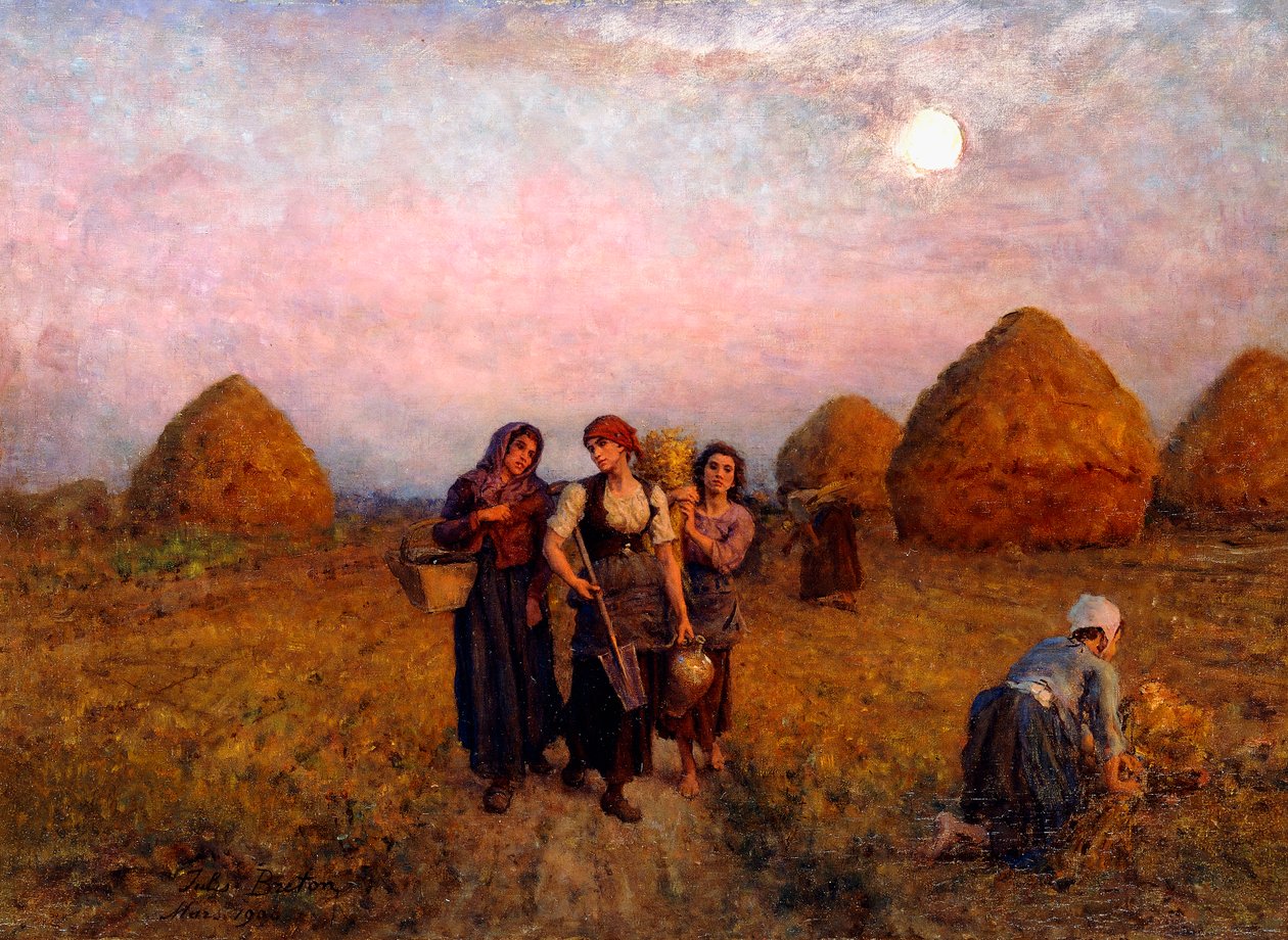 Trabajo al Amanecer de Jules Breton