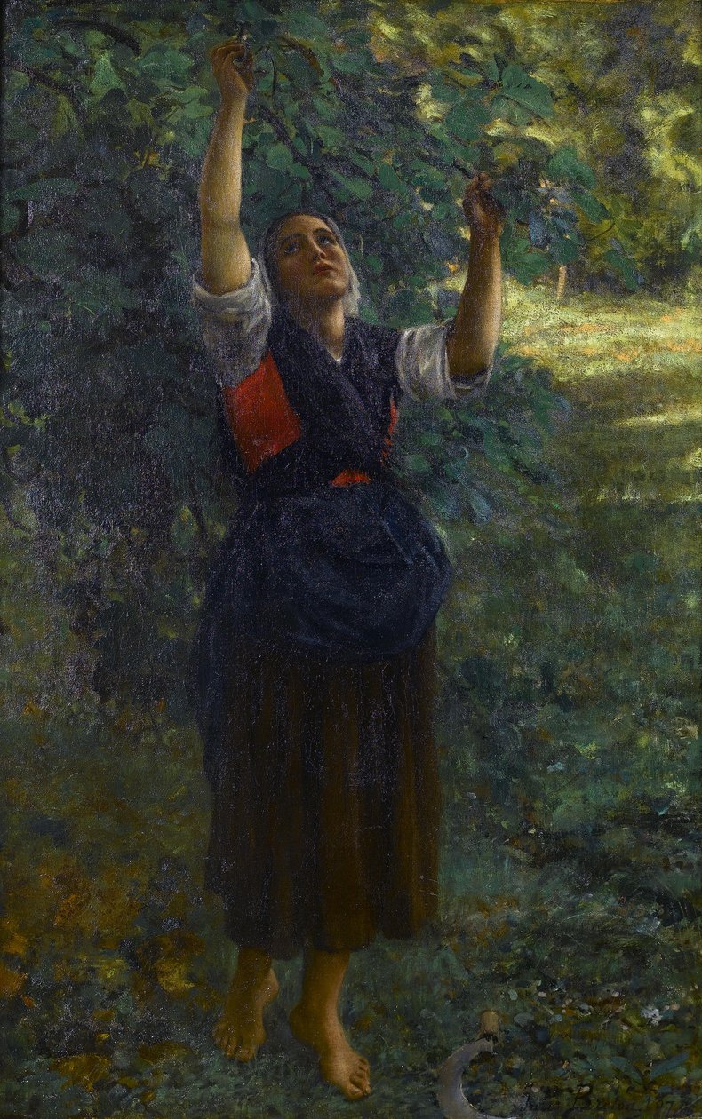 Francés: Cueilleuse de figues de Jules Breton