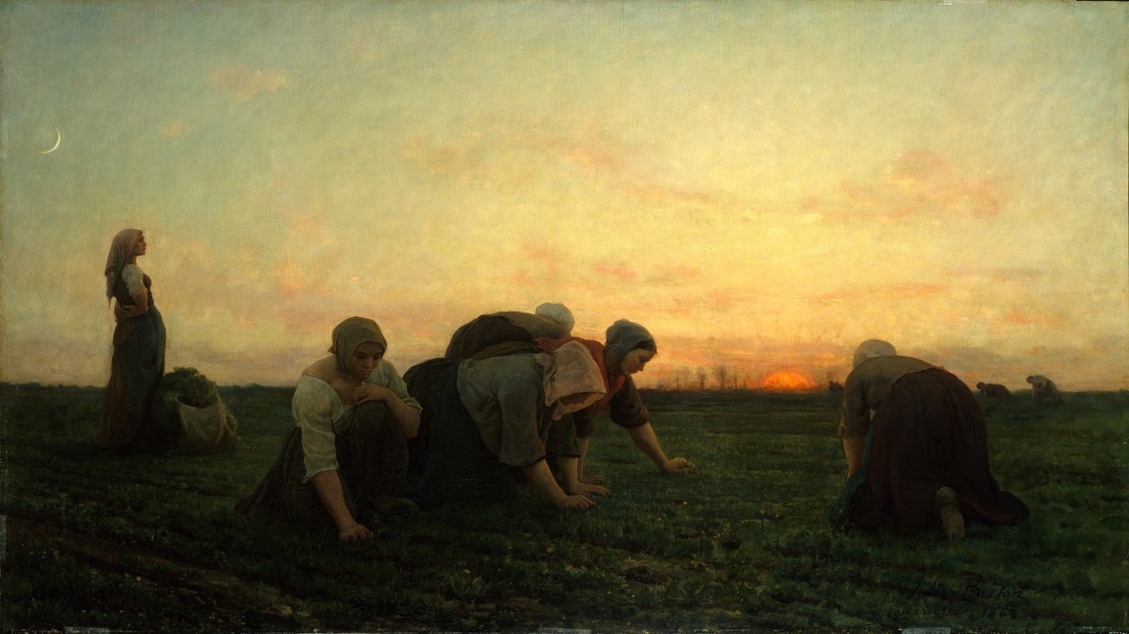 Francés: Les Sarcleuses ou Les Bineuses The Weeders de Jules Breton