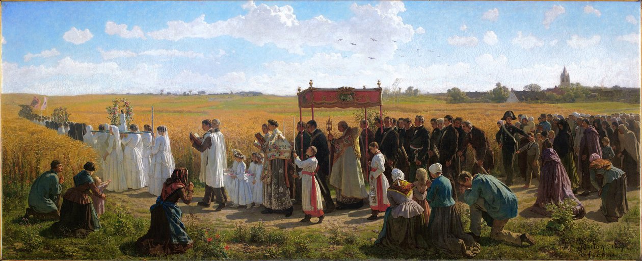 Bendición del trigo en Artois de Jules Breton