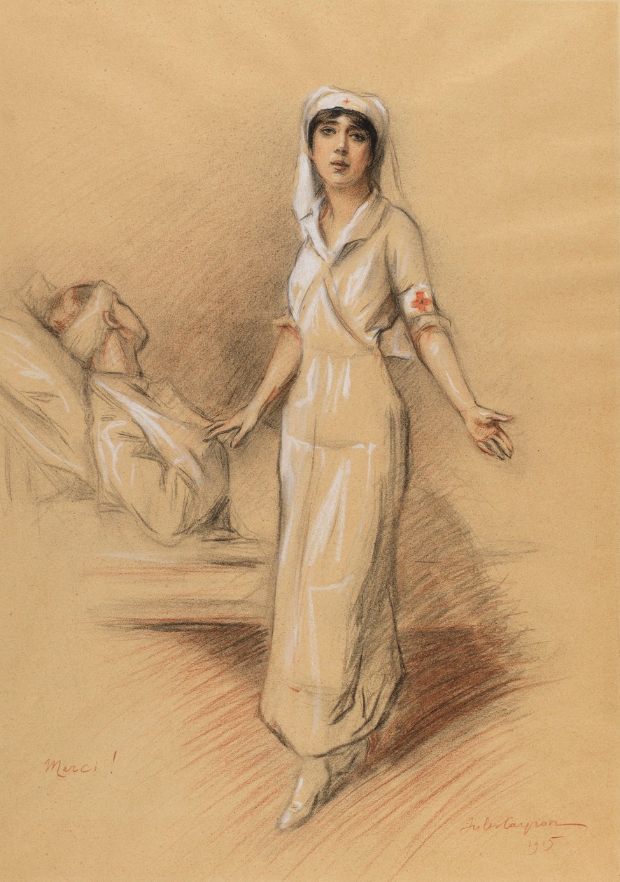 Enfermera y paciente de Jules Cayron