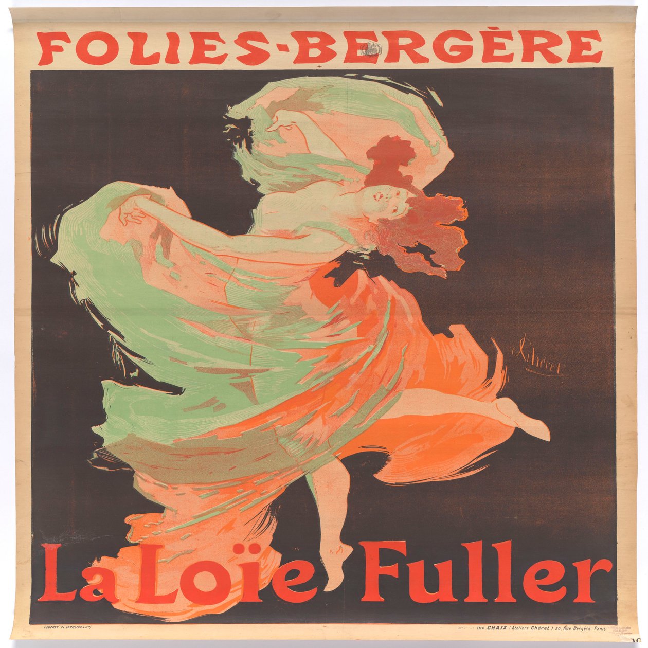 Loïe Fuller en las Folies-Bergère de Jules Cheret