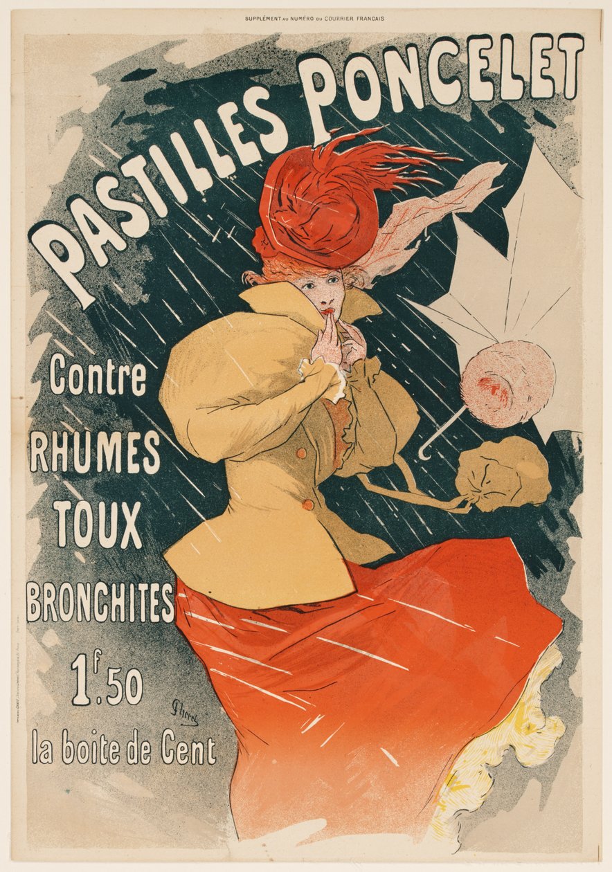 Pastillas Poncelet (Pastilles Poncelet) de Jules Cheret