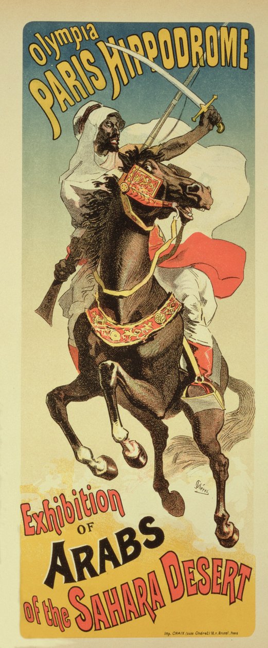 Reproducción de un póster publicitario de una 