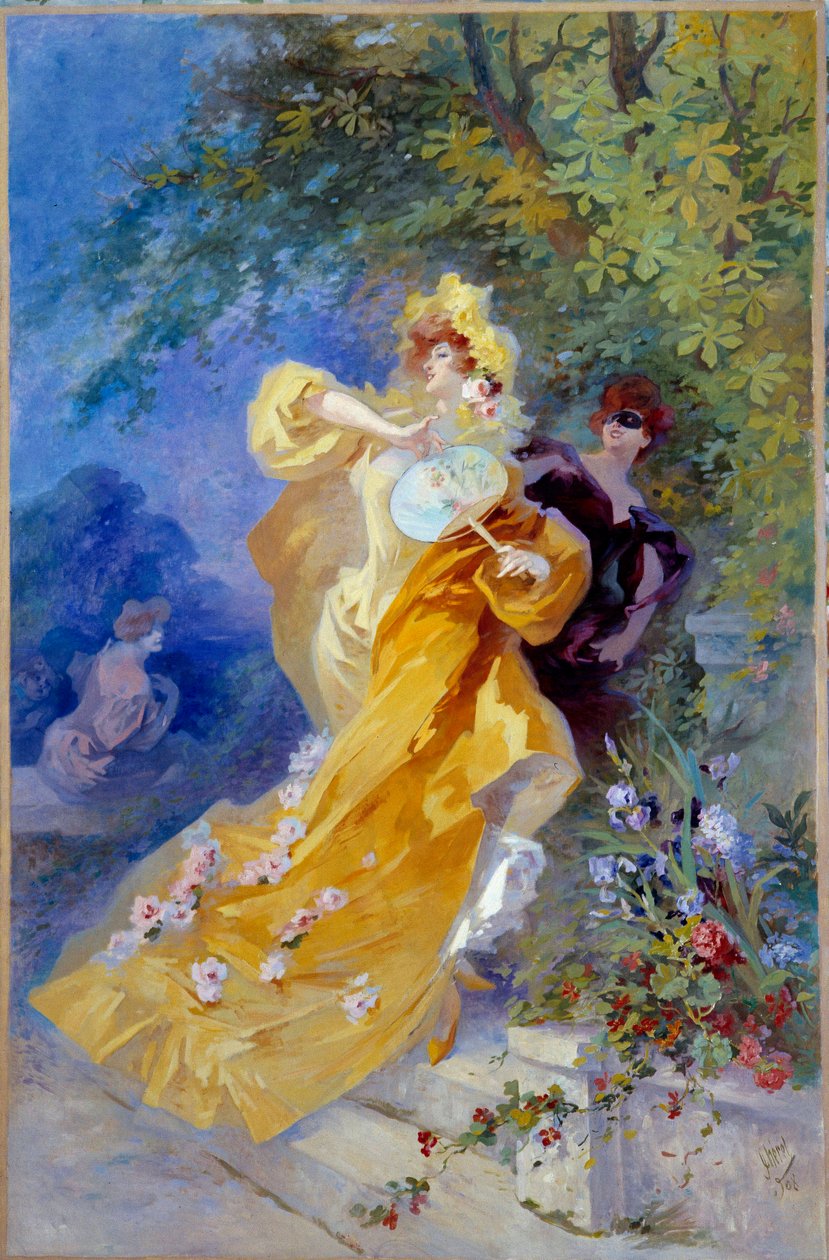 El Dominó Amarillo de Jules Cheret