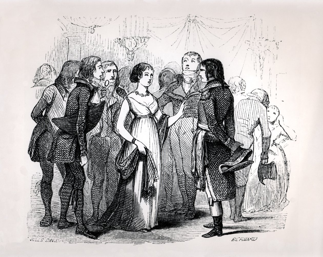 Madame de Stael cuestionando a Napoleón Bonaparte sobre las mejores mujeres, de 