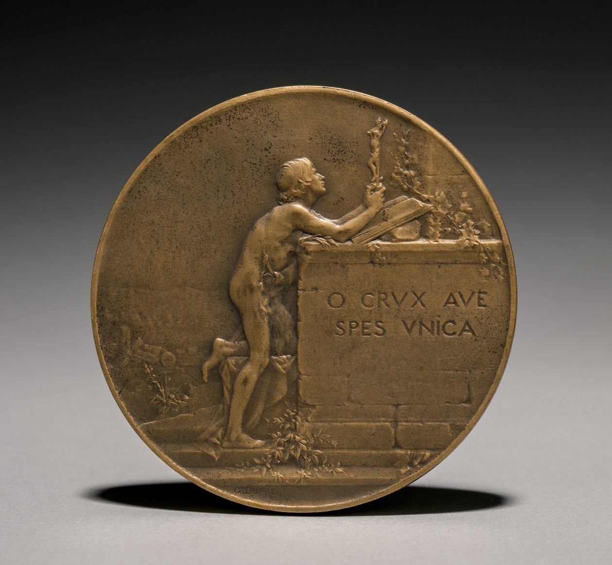 Reverso de medalla, 1800s de Jules Dupré