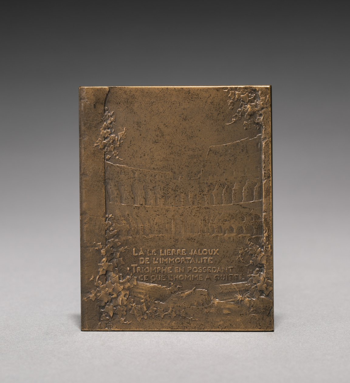 Reverso del medallón de Jules Dupré