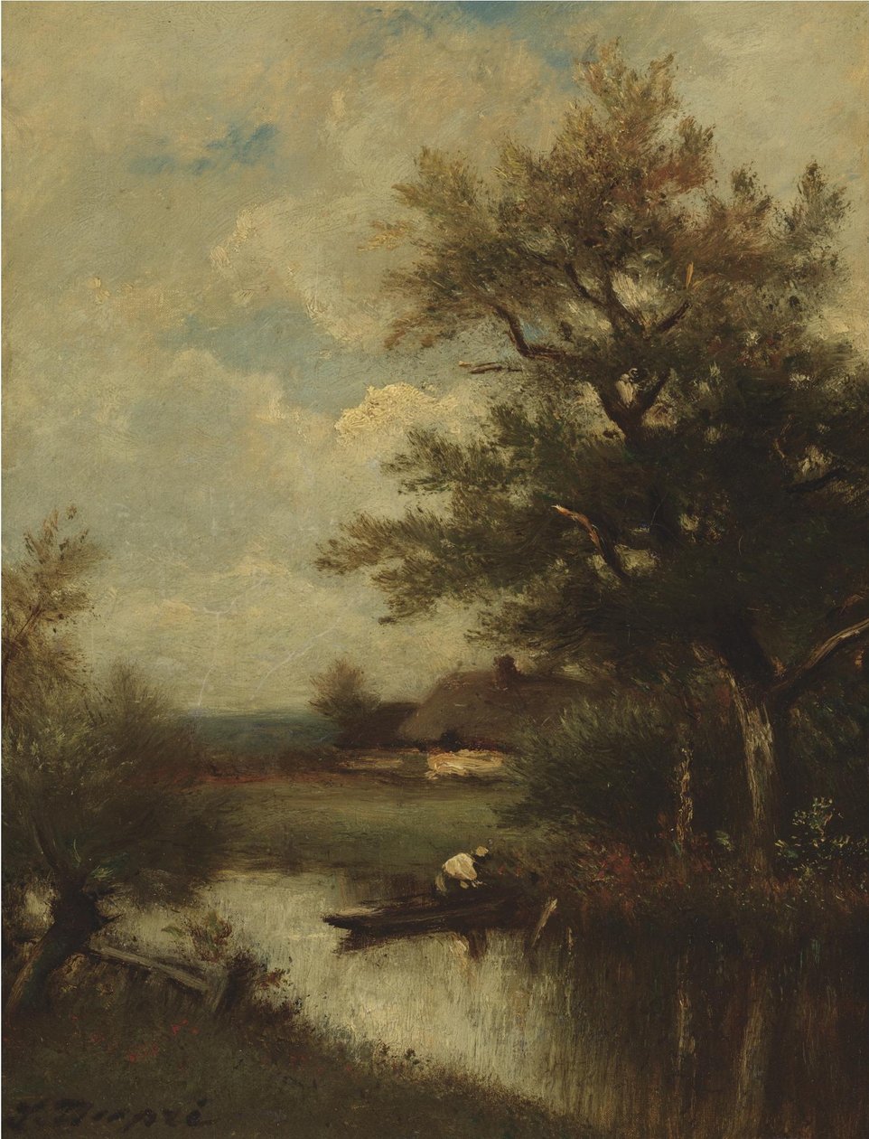 El regreso del pescador de Jules Dupré