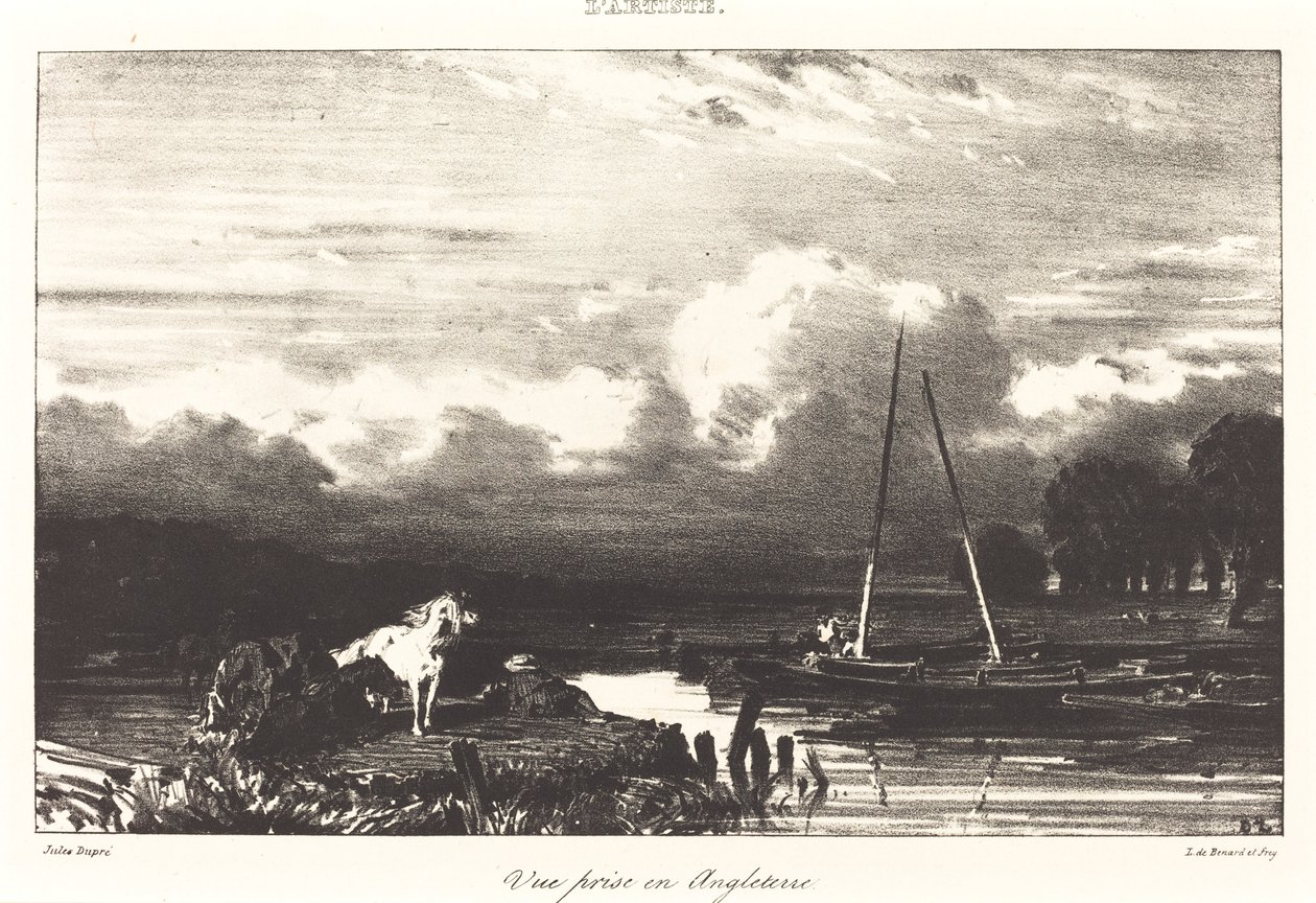 Vista en Inglaterra de Jules Dupré