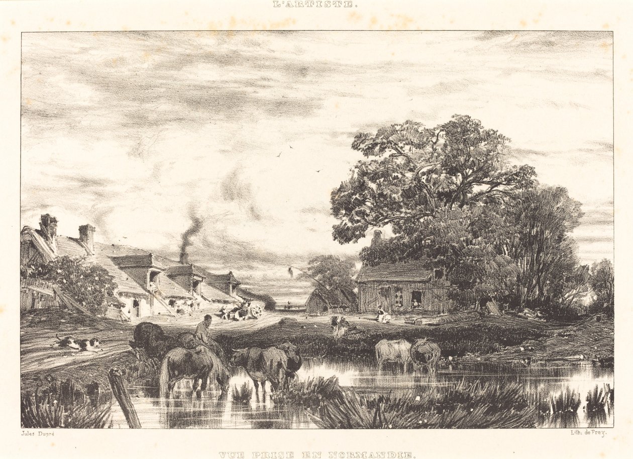 Vista en Normandía de Jules Dupré