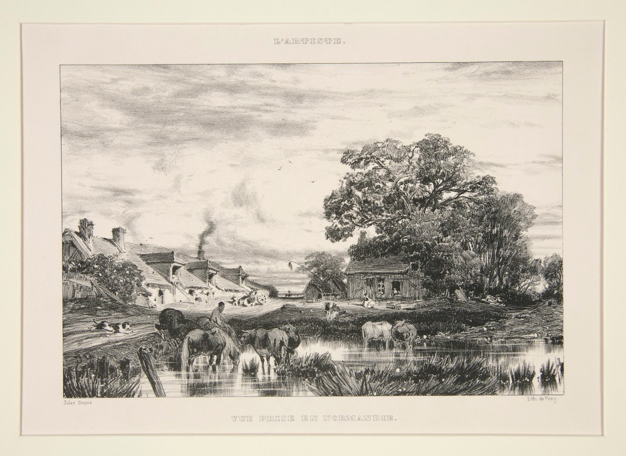 Vista Tomada en Normandía; de L de Jules Dupré
