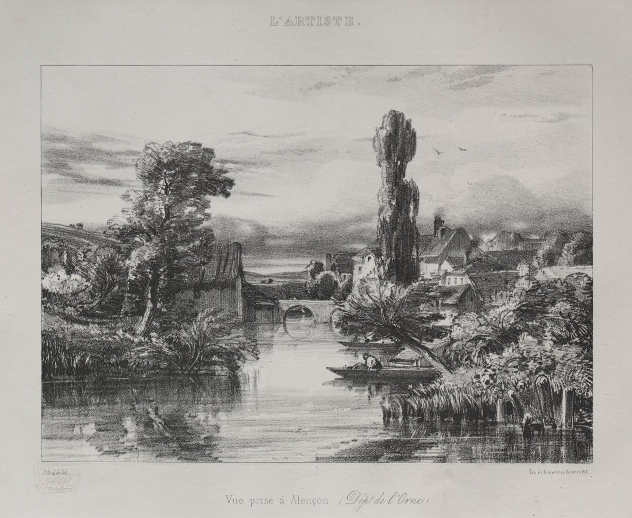 Vista cerca de Alençon de Jules Dupré
