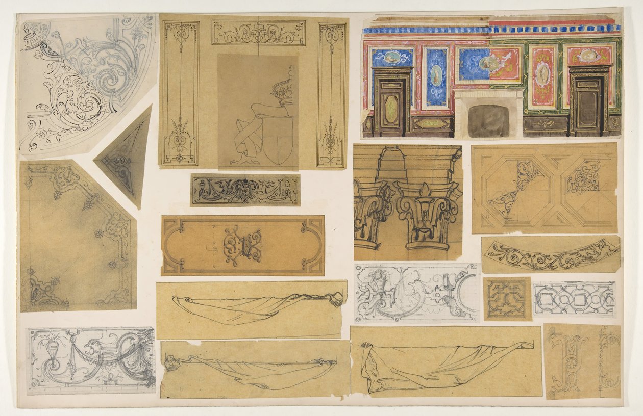 Diecinueve diseños para la decoración pintada de interiores de Jules Edmond Charles Lachaise and Eugène Pierre Gourdet