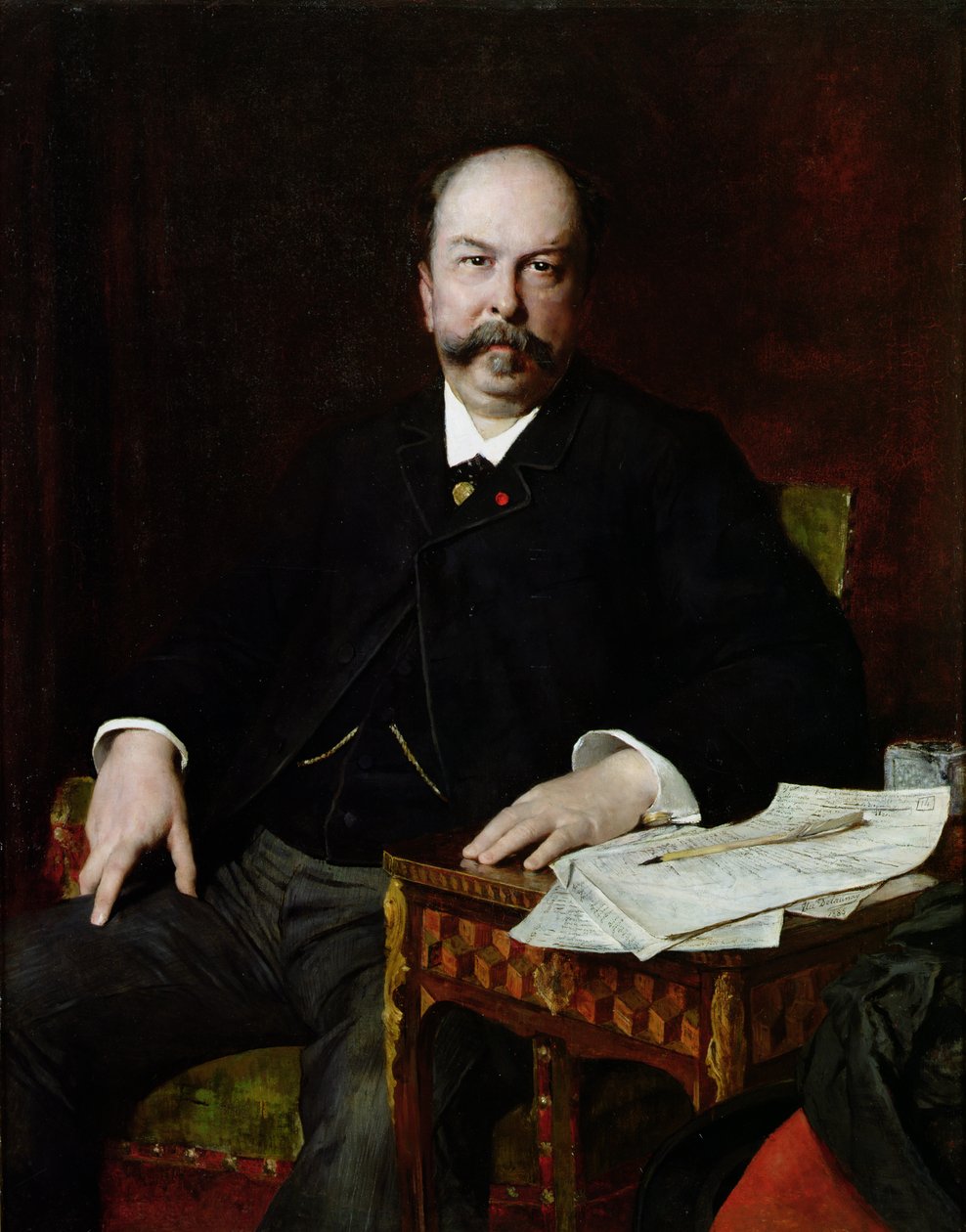 Retrato de Henri Meilhac (1831-97) de Jules Elie Delaunay