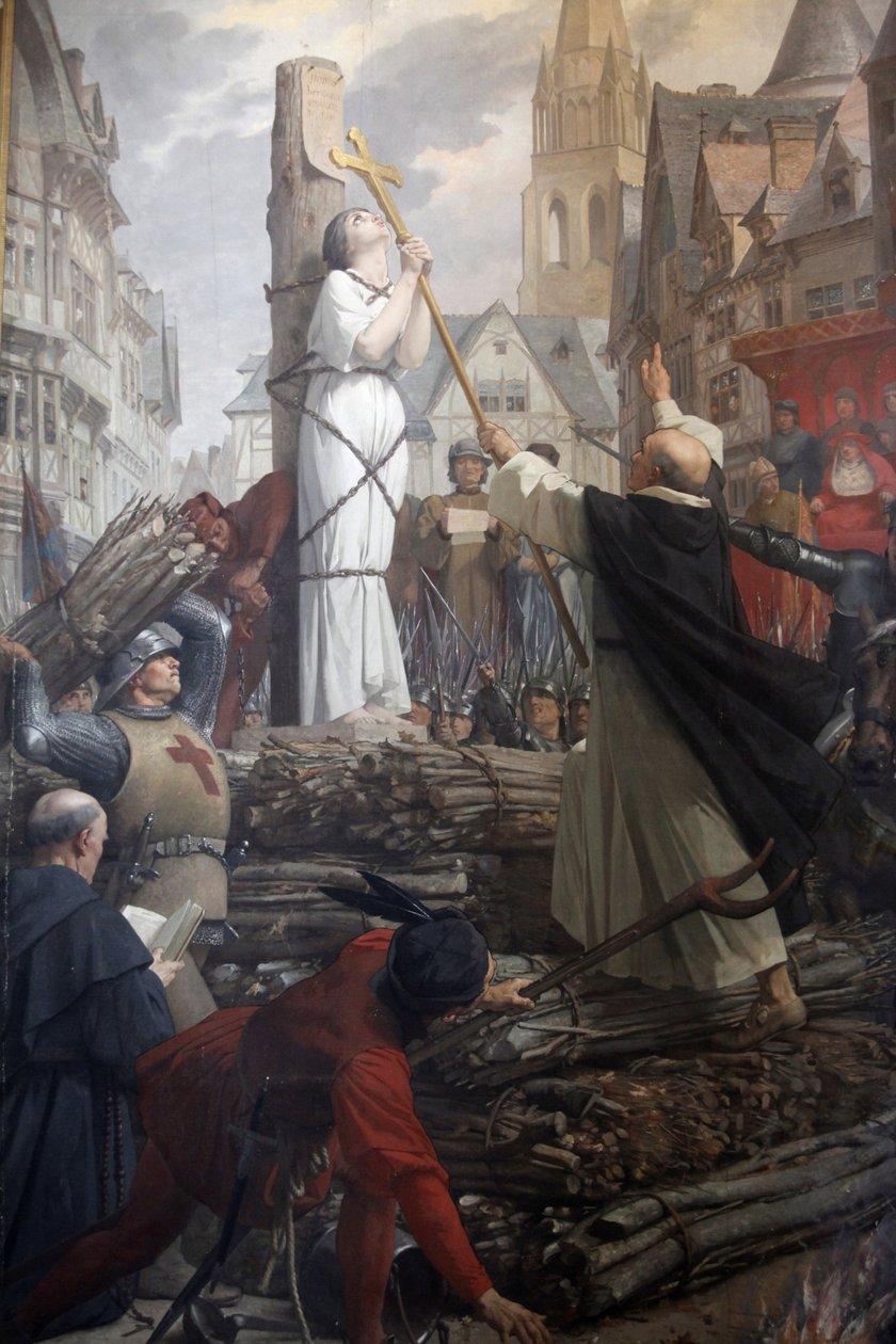 Juana de Arco en la pira de Jules Eugene Lenepveu