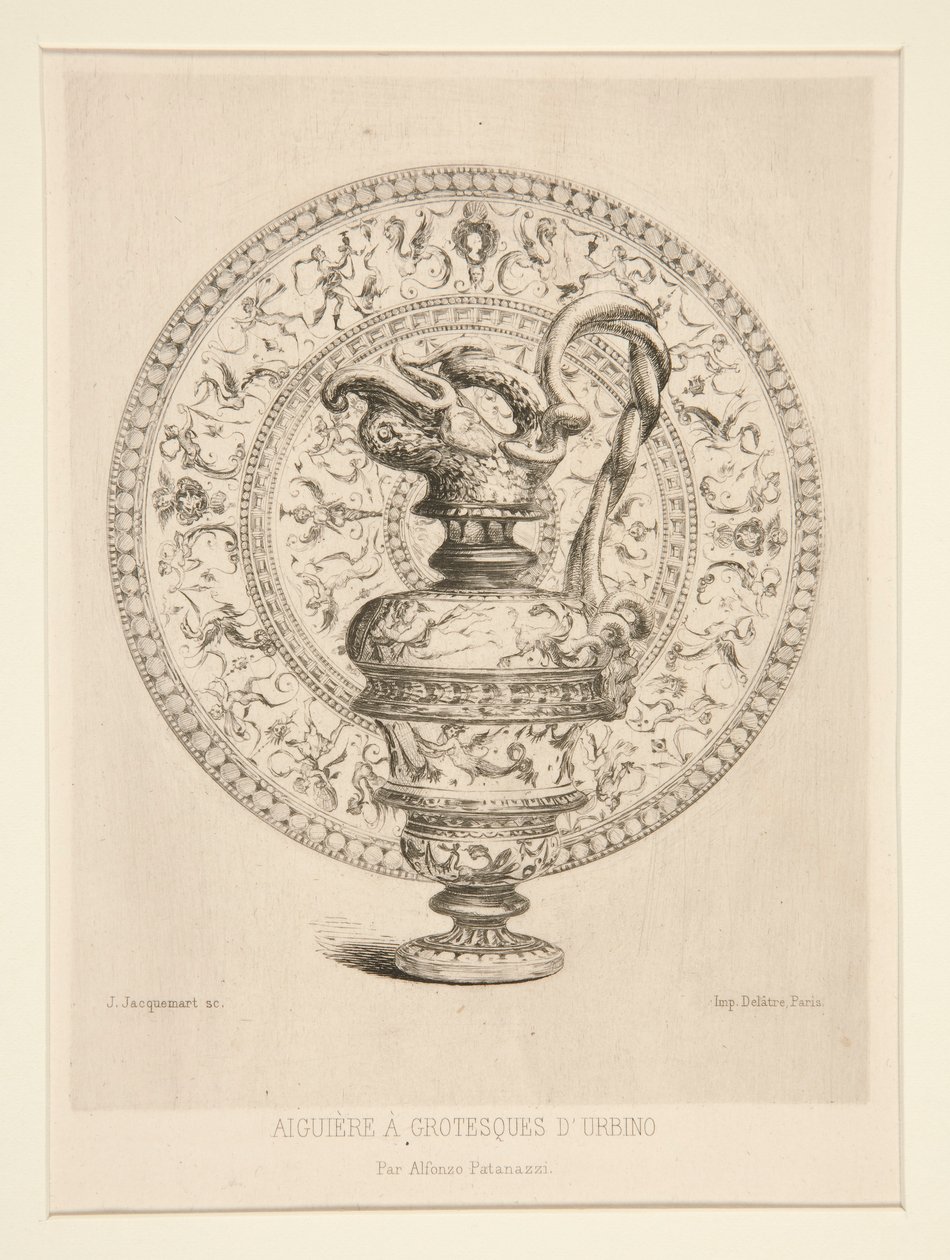 Ewer con Grotescos d de Jules Ferdinand Jacquemart