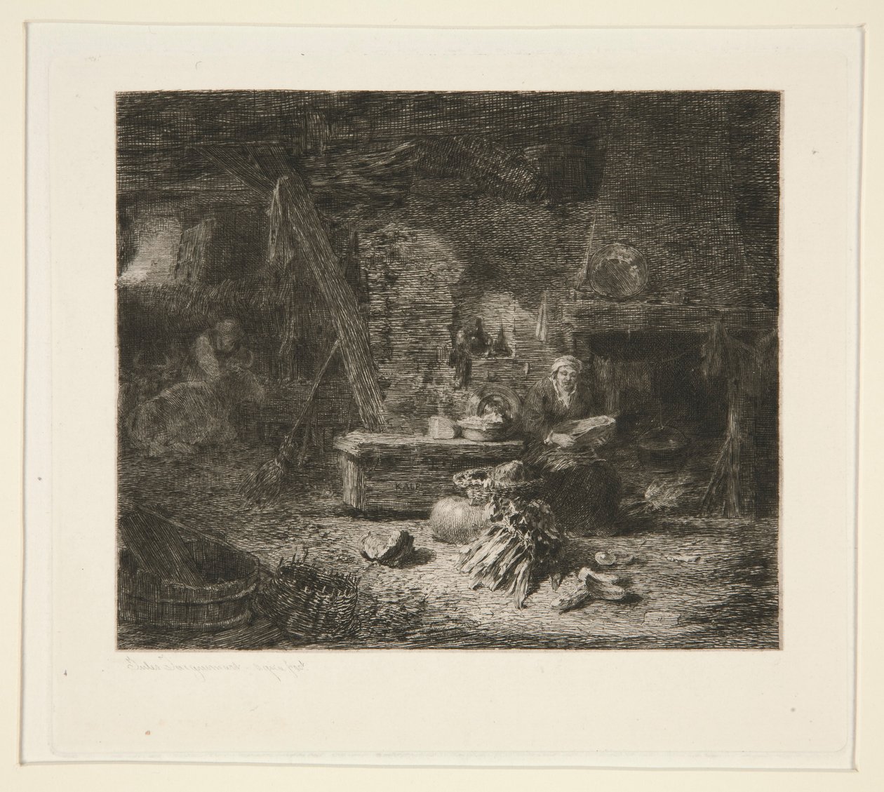 Interior de una cocina holandesa de Jules Ferdinand Jacquemart
