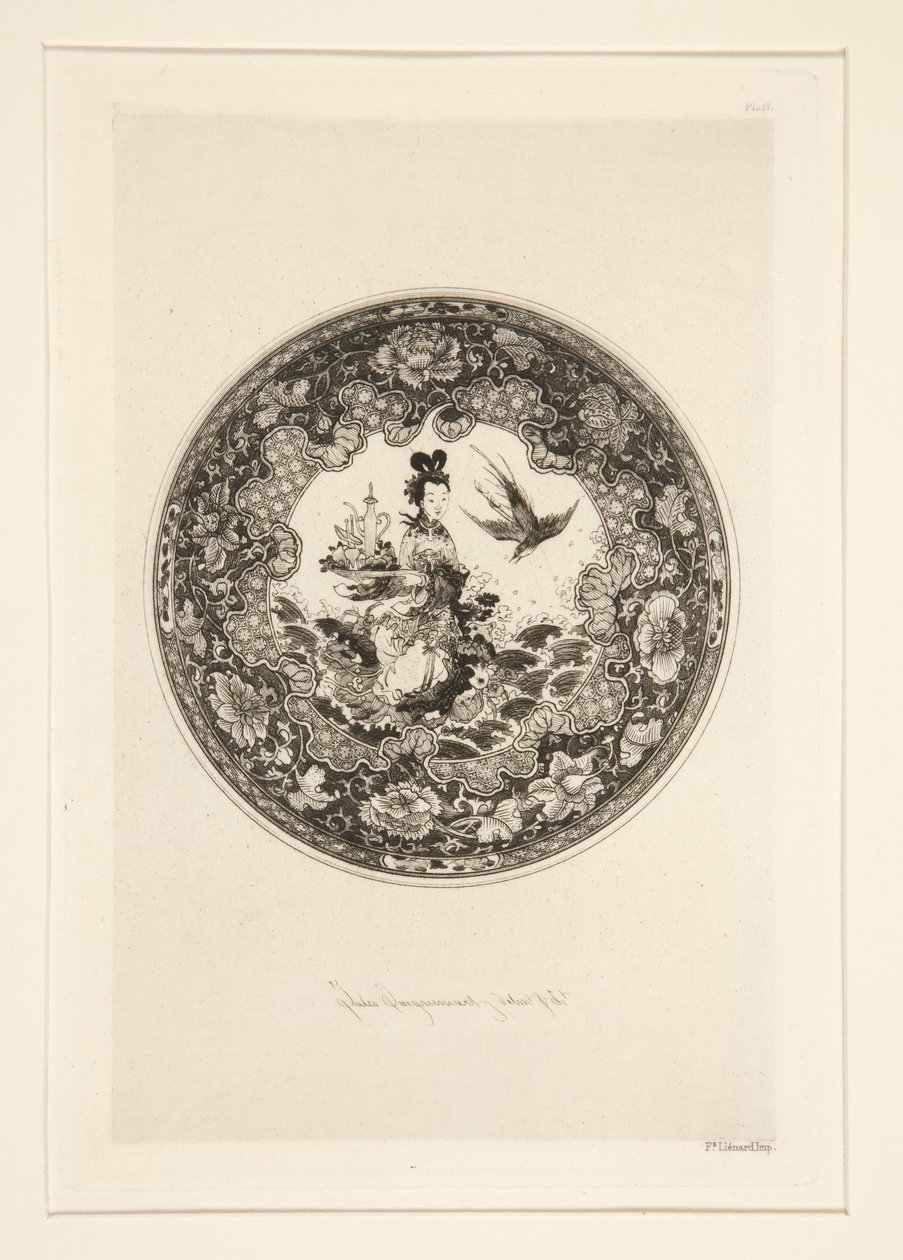 Platillo fondemail de Jules Ferdinand Jacquemart