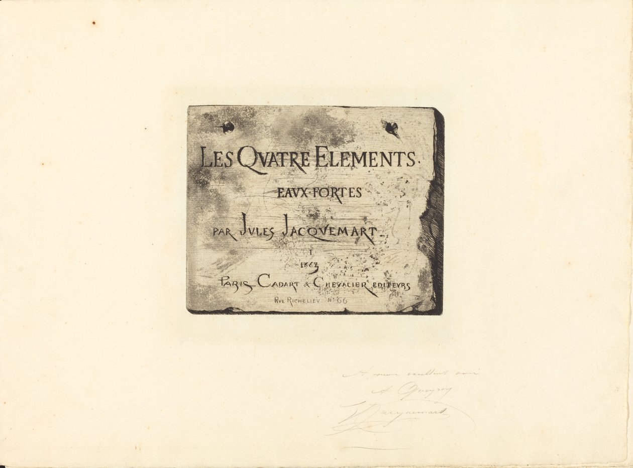 Página de Título de Jules Ferdinand Jacquemart