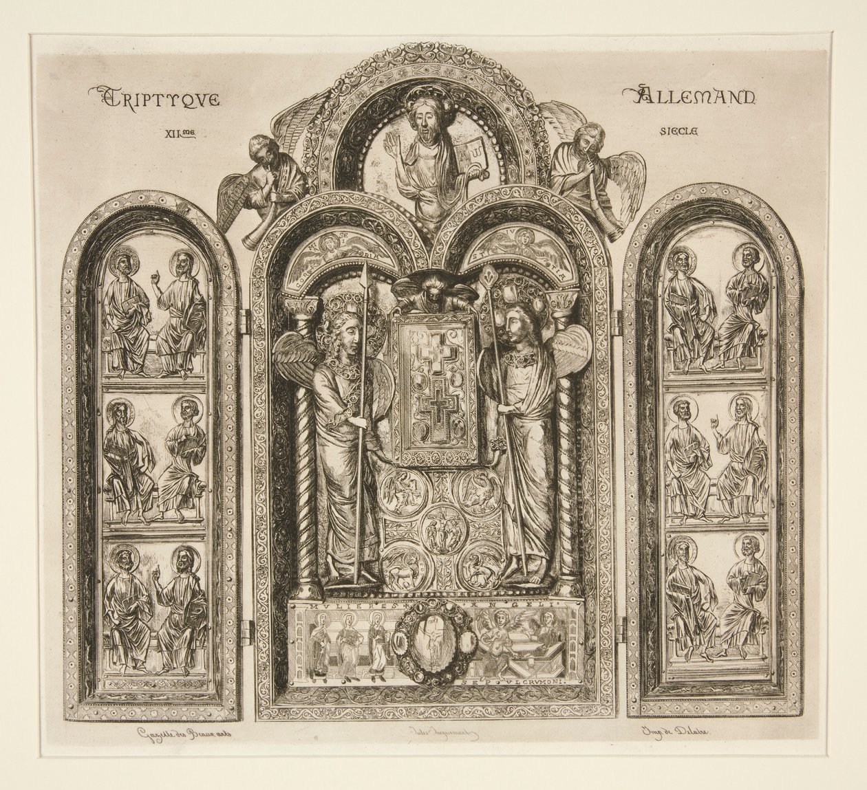 Tríptico Alemán / Xllme de Jules Ferdinand Jacquemart