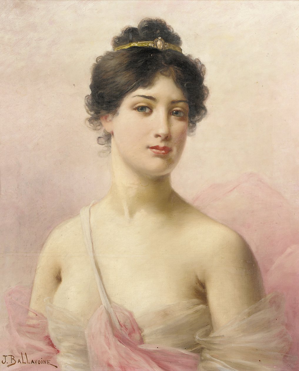 Una joven belleza de Jules Frederic Ballavoine